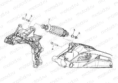Rear shock absorber