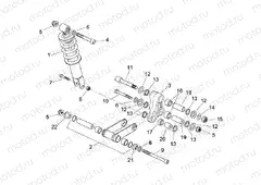 Rear shock absorber