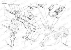 REAR SHOCK ABSORBER [MOD:XDIAVELS]