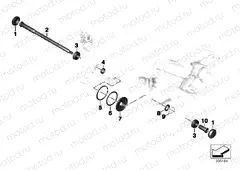 Rear swing arm bearing