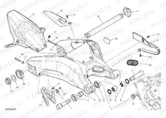 REAR SWINGING ARM [MOD:959,959 AWS]