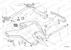 REAR SWINGING ARM [MOD:SCR800CR;XST:EUR,ROK,TWN]