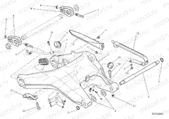 REAR SWINGING ARM [MOD:SCR800DK]