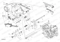 REAR SWINGING ARM [MOD:SS 950;XST:EUR]