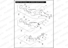 REAR TURN SIGNALS - ALL MODELS EXCEPT FXCWC