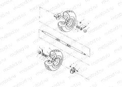 REAR WHEEL - A00AA32AB (4960076007B010) | REAR WHEEL - A00AA32AB (4960076007B010)
