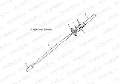 REAR WHEEL AXLE - A02EA09CA/CB/CC (4995259525B13) | REAR WHEEL AXLE - A02EA09CA/CB/CC (4995259525B13)