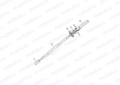 REAR WHEEL AXLE - A03KA09CA/CB (4983138313B12) | REAR WHEEL AXLE - A03KA09CA/CB (4983138313B12)