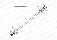 REAR WHEEL AXLE - A04KA05CA (4995239523B12) | REAR WHEEL AXLE - A04KA05CA (4995239523B12)
