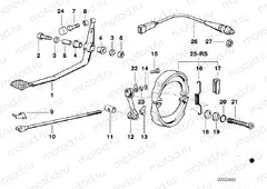 Rear wheel brake