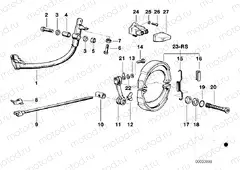 Rear wheel brake