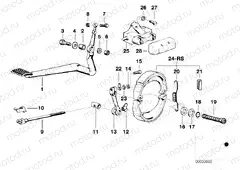 Rear wheel brake