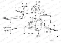 Rear wheel brake