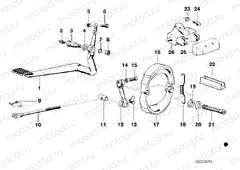 Rear wheel brake
