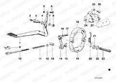 Rear wheel brake