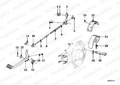 Rear wheel brake