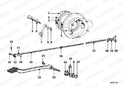 Rear wheel brake