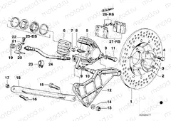 Rear wheel brake / brake disc