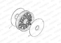 Rear wheel cap
