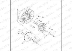 REAR WHEEL - CAST