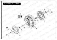 REAR WHEEL - CAST