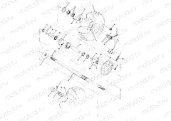 REAR WHEEL DRIVE ASSEMBLY 250 4x4 / W928127 (4922872287B011) | REAR WHEEL DRIVE ASSEMBLY 250 4x4 / W928127 (4922872287B011)