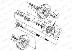 REAR WHEEL DRIVE XPLORER 300 W98CC28C (4945264526C008) | REAR WHEEL DRIVE XPLORER 300 W98CC28C (4945264526C008)