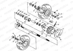 REAR WHEEL DRIVE XPLORER 400L W98CC38C (4945414541C007) | REAR WHEEL DRIVE XPLORER 400L W98CC38C (4945414541C007)