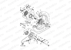 REAR WHEEL FOR SPOKE WHEEL
