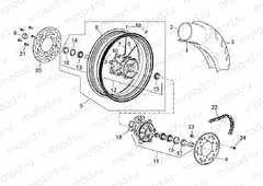 Rear wheel III