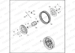 REAR WHEEL - LACED