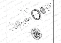 REAR WHEEL - LACED