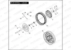 REAR WHEEL - LACED