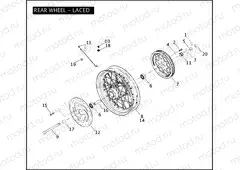 REAR WHEEL - LACED