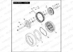 REAR WHEEL - LACED