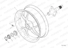 REAR WHEEL [MOD:HYM 950]