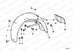 Rear wheel protection plate