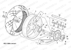 Rear wheel RSV Mille Version