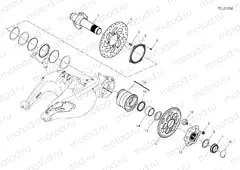 REAR WHEEL SPINDLE [MOD:DVL1260]