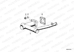 Rear wheel swinging arm