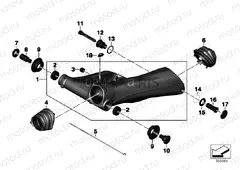REAR WHEEL SWINGING ARM