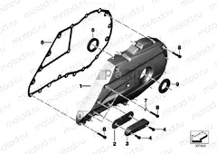 Rear wheel swinging arm cover