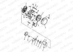 RECOIL STARTER ASSEMBLY Trail Boss - Update (4919771977039A) | RECOIL STARTER ASSEMBLY Trail Boss - Update (4919771977039A)