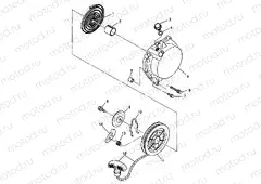 RECOIL STARTER XPLORER 400L W98CC38C (4945414541D001) | RECOIL STARTER XPLORER 400L W98CC38C (4945414541D001)