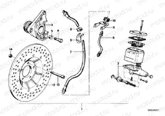 Retrofit kit, double disc brake
