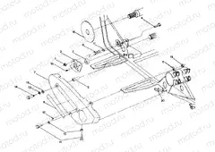 RH CHAIN COVER ASSEMBLY 250 4x4 / W928127 (4922872287C003) | RH CHAIN COVER ASSEMBLY 250 4x4 / W928127 (4922872287C003)