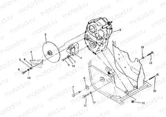 RH GEARCASE / BRAKE MOUNTING 250 4x4 / W928127 (4922872287C004) | RH GEARCASE / BRAKE MOUNTING 250 4x4 / W928127 (4922872287C004)
