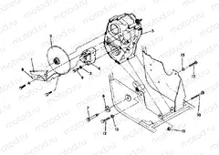 RH GEARCASE/BRAKE MOUNTING   350 2X4 - Update (4919821982031A) | RH GEARCASE/BRAKE MOUNTING   350 2X4 - Update (4919821982031A)