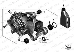 RIGHT-ANGLE GEARBOX, REAR