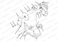 Right Hand Gearcase and Brake Mounting (4914781478029A) | Right Hand Gearcase and Brake Mounting (4914781478029A)
